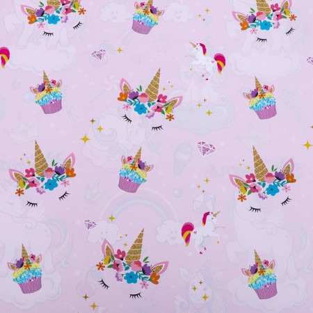 Paper packaging glossy bilateral "unicorns", 70 x 100 cm-4