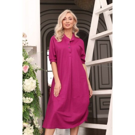 Women's dress, size 46, fuchsia color-8