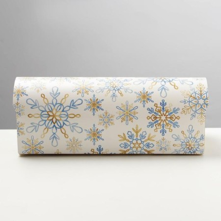 Box for cupcake "Snowflake", 9 x 9 x 24.5 cm, new year-3