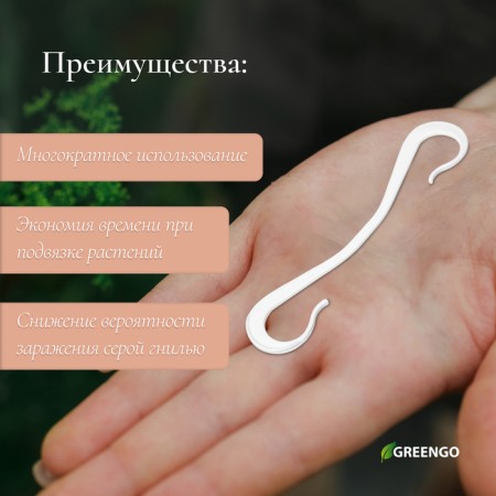 Rasser "hook", 12 cm, set of 30 pcs., Greengo-2