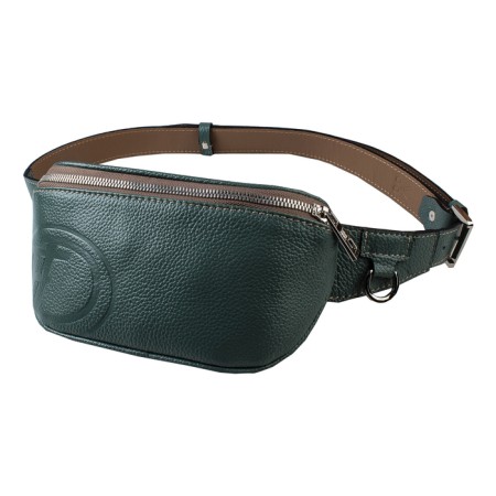 Waist bag, lightning department, adjustable belt, green color