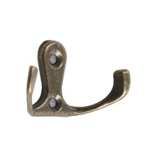 Hook furniture tundra TKD003, two -rod, bronze, 25 pcs