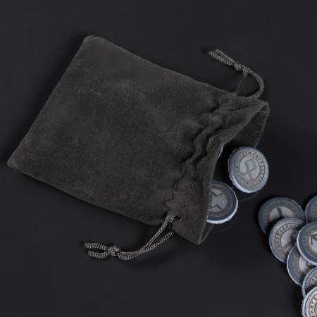 Runes for fortune telling "Scandinavian", 25pcs, leather-3