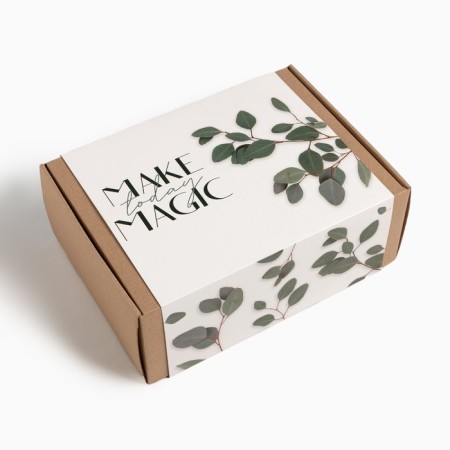 Gift set "Make Magic" blanket, socks, bottle, notebook-9