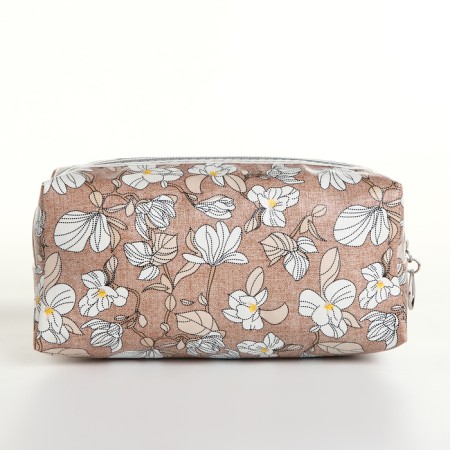 Lightning cosmetic bag, brown color-1