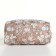 Lightning cosmetic bag, brown color