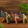 Souvenir tree "Elephant with a point pattern" 15x8x18 cm, mix
