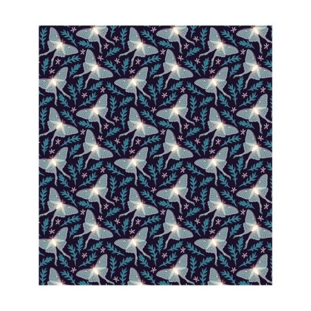 A set of napkins for setting the table "Moths in the night", rectangular, size 32x46 cm, 4 pcs-2