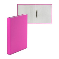 Folder on 2 rings A4, Erichkrause Neon, 35 mm, 1750 microns, neon pink