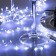 Garland "Mishura" 1 m Rosa, IP20, silver thread, 100 LED, glow white, 2 modes, AAH3
