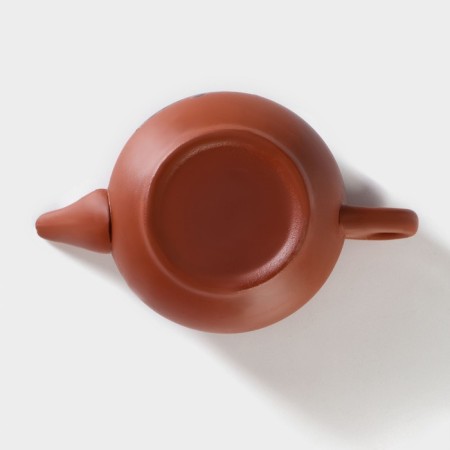 A set for the tea ceremony ceramic "Dragon", 5 items: 4 bowls 25 ml, kettle 200 ml, brown color-8