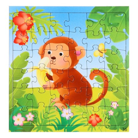 Set of puzzles 4 in 1 "on a large balloon"-4