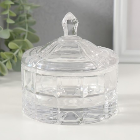 Casket Glass "City and Dome" Transparent 10.3x10.3x10.5 cm