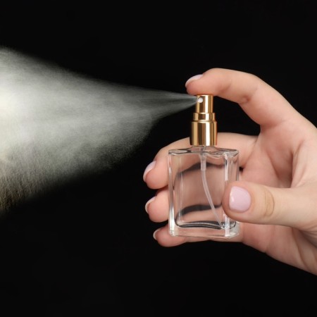 Perfume bottle, with a spray, 15 ml, golden color-15