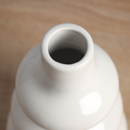 VAZA Ceramics Table "Grayson" Ring Mini, 20x11 cm, white-1