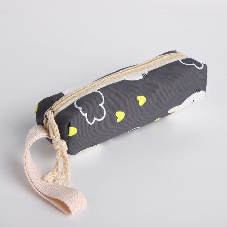 A backpack with a zipper, bag, cosmetic bag, gray color-11