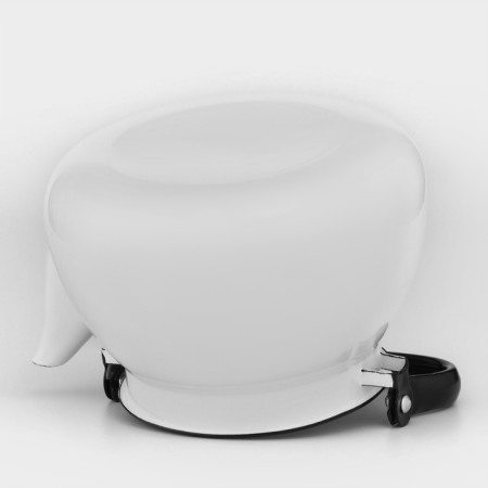 Spherical kettle without a decolle, 3 l, induction, white color-3