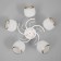 Frida chandelier 5he27 40W white-gold 58x58x27 cm Bayerlux