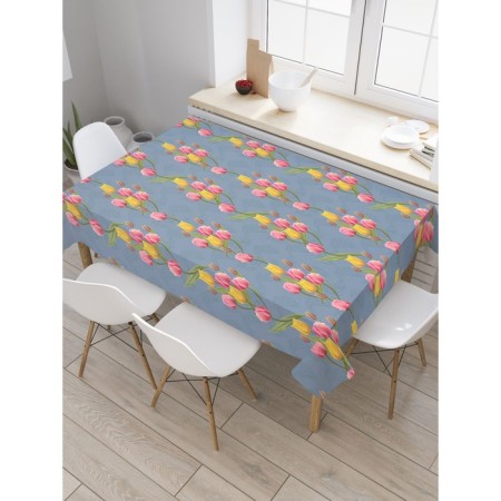 The tablecloth "Spring flowers", rectangular, oxford, size 120x145 cm