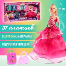 Debra doll-model with a set of dresses, with accessories, mix