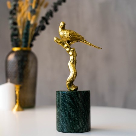 Figurine "bird" marble brass 22 x 9 x 30 cm-10