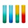 Vase "Rainbow" Matte Cylinder D-4.5cm H-23CM mix