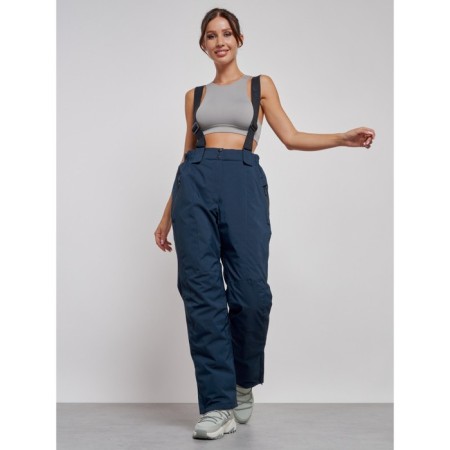 Ski costume female winter, size 60, blue color-20