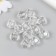 Beads for creativity plastic "Balls with different faces - crystal" set of 20 g 1.4x1.3 cm