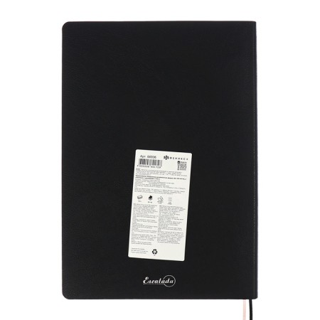 Dated 2025 diary, Escalada, A4, 120 sheets, soft cover, artificial leather, foil embossing, liesse, block 80 g/m2, black-10