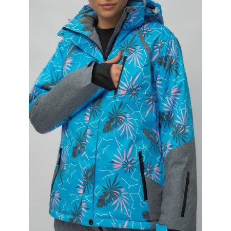 Ski suit female, size 42, blue color-28