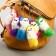 Fluffy on a ring with a squeak "Dog with colored ears and tail" Mix 10x4x4 cm