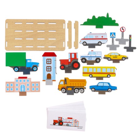 Puzzle. Repeat on the model "Transport"-6