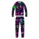 Thermal complex for girls: trousers, sweatshirt, height 164 cm