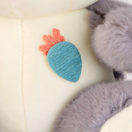 Soft toy "Bunny", 21 cm, gray-1