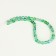 Busins ​​made of natural stone "Cat Eye", set 46 pcs., Size 1 pc. - 8 mm, green