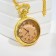 Pocket clock "Classics", quartz, d dial-4.5 cm, gold
