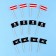 Skewers "Pirate", set of 12 pcs.