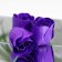 Soap roses, purple, set of 9 pcs.