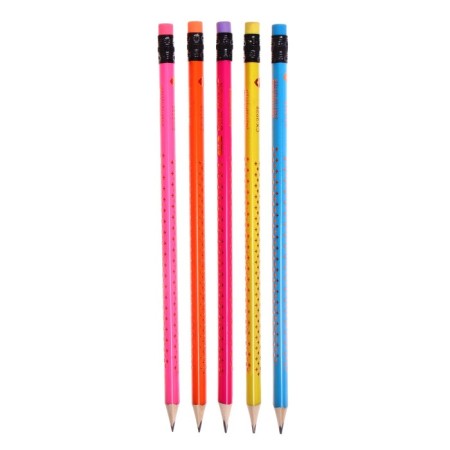Chernographic pencil with NV eraser, trihedral sharpened corps, in a tube, mix-1