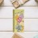 Wooden envelope "Happy Birthday!" balls, garland, green background