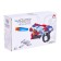 Blaster "Avenger", shoots with soft bullets, the color of white-blue-red