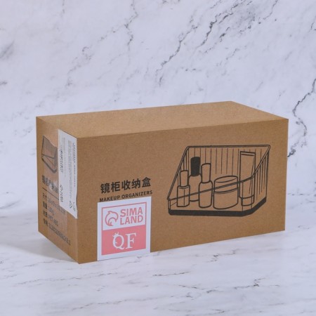 Organizer for storage "Calm", 1 section, 20 × 8.5 × 10 cm, translucent/black/golden color-5