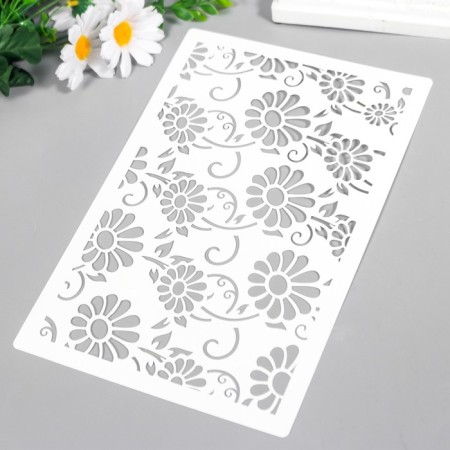 Stencil "Flower pattern" 24x16 cm-1