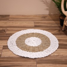 Wicker rug round 60 cm