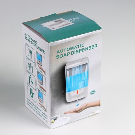 Dispenser for antiseptic/liquid soap, 700 ml, sensory, plastic, white color-8
