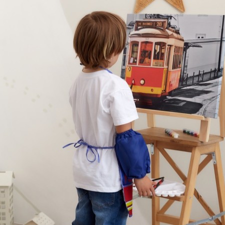 Apron with sleevens children's “Avengers team”, 49x39 cm-7