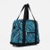 Lightning bag, external pocket, with an increase, blue/turquoise color