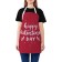 Apron of a kitchen with a photo print "Valentine's Day", adjustable, size OS