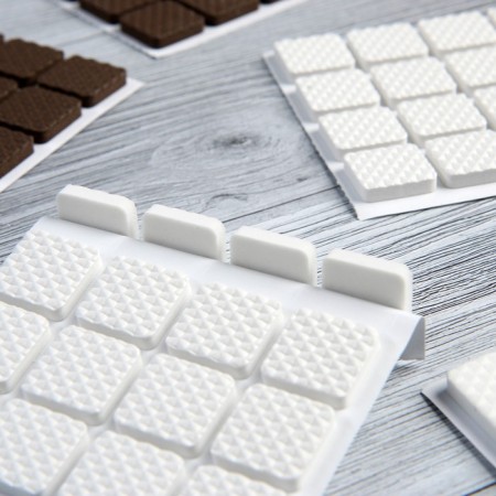 Lining furniture square tundra, size 18 x 18 mm, 32 pcs, polymer, white color-3