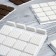 Lining furniture square tundra, size 18 x 18 mm, 32 pcs, polymer, white color